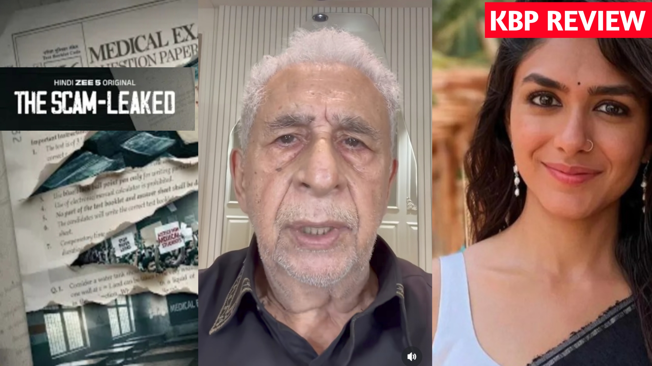 SCOOP: Protests & Premiers: Zee5 Drops ‘The Leak” as Naseeruddin Shah and Mrunal Thakur Join the Fight Against Paper Scams ;